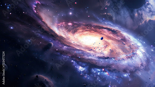 A galaxy in the immensity of space.