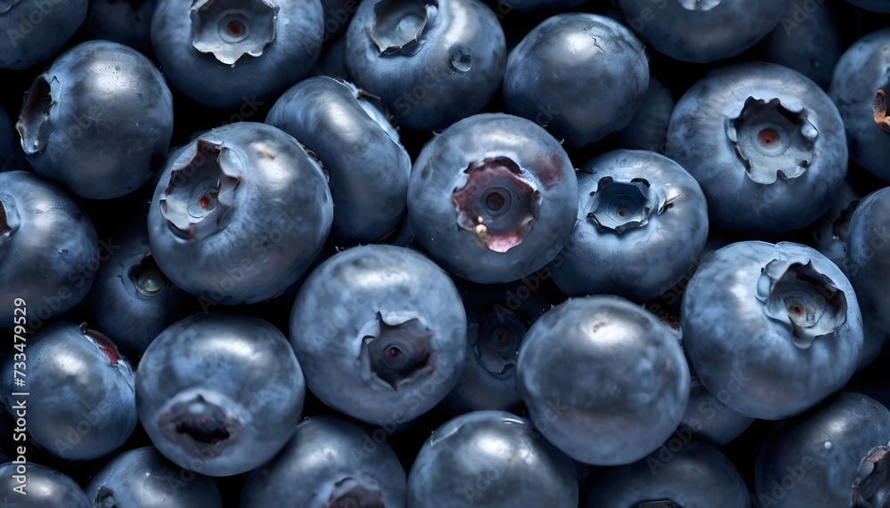 A close-up view of a group of ripe, vivid Blueberry with a deep, textured detail. A close-up view of a group of ripe, vivid Blueberry with a deep, textured detail.