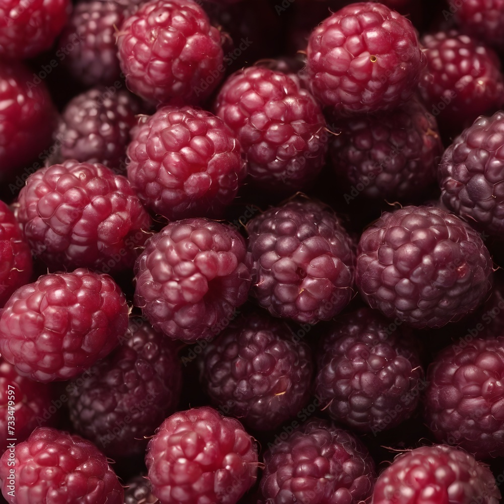 A close-up view of a group of ripe, vivid Boysenberry with a deep, textured detail. A close-up view of a group of ripe, vivid Boysenberry with a deep, textured detail.