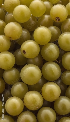 A close-up view of a group of ripe, vivid Gooseberry with a deep, textured detail.