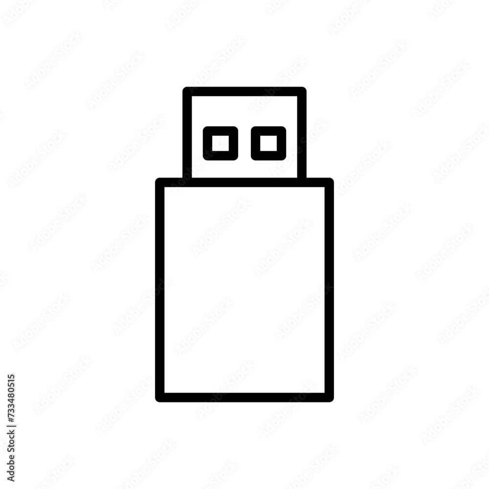 Usb icon vector. Flash disk icon vector Usb icon vector. Flash disk icon vector