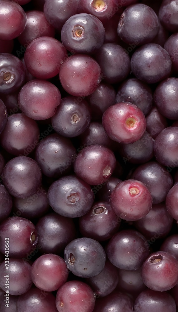 An up-close look at a cluster of ripe, vibrant huckleberries with intricate details An up-close look at a cluster of ripe, vibrant huckleberries with intricate details