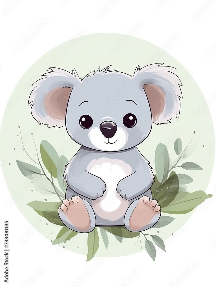 Soft Pastel Koala: Minimalist Nursery Art
Soft Pastel Koala: Minimalist Nursery Art