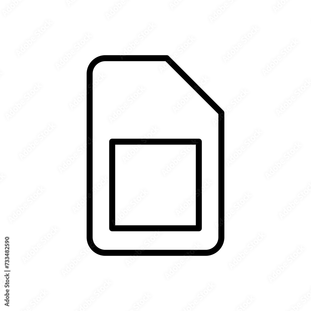 Sim card icon vector. dual sim card icon vector Sim card icon vector. dual sim card icon vector