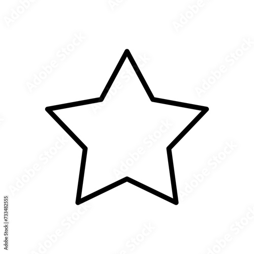 Fototapeta Naklejka Na Ścianę i Meble -  Star Icon vector. rating icon vector. favourite star icon