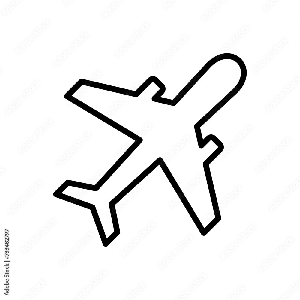 Plane icon vector. Airplane icon vector. Flight transport symbol. Travel illustration. Holiday symbol Plane icon vector. Airplane icon vector. Flight transport symbol. Travel illustration. Holiday symbol