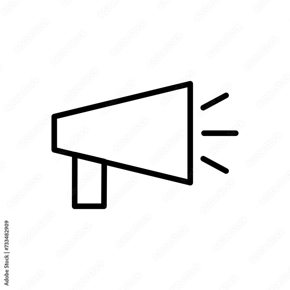 Megaphone icon vector. Loudspeaker icon vector. Megaphone icon vector. Loudspeaker icon vector.