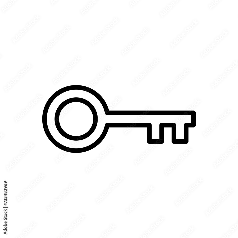 Key icon vector. Key vector icon. Key symbol Key icon vector. Key vector icon. Key symbol