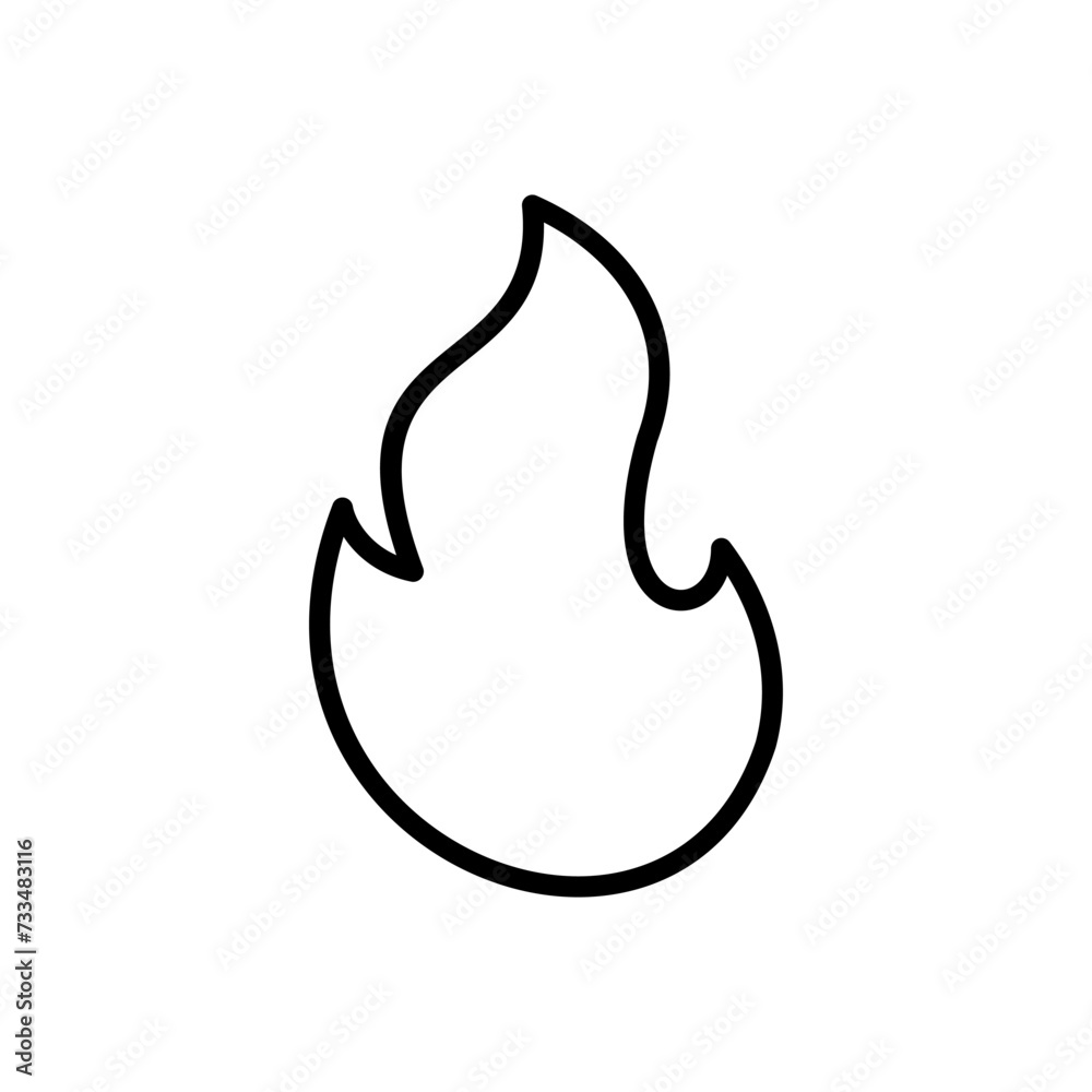 Fire icon vector. fire vector icon Fire icon vector. fire vector icon