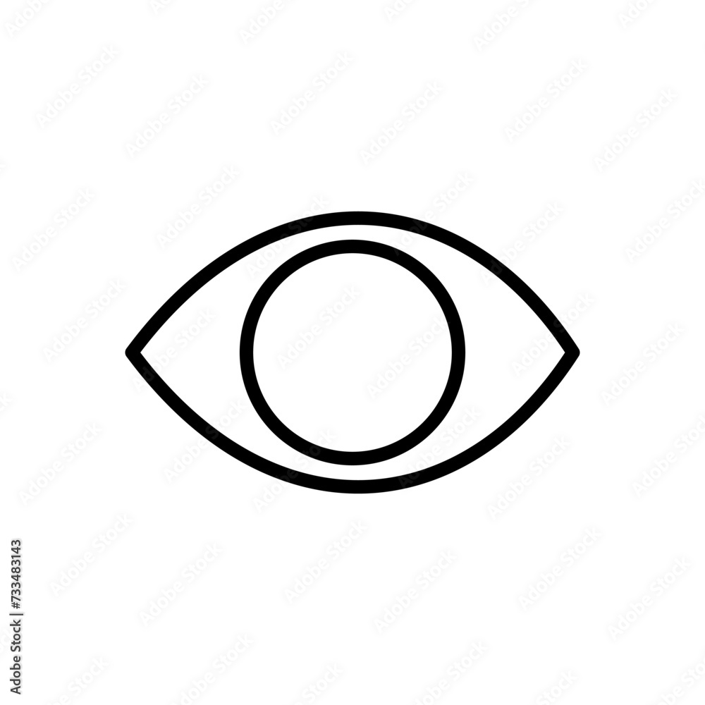 Eye icon vector. Eye vector icon. Look and Vision icon. Eye icon vector. Eye vector icon. Look and Vision icon.