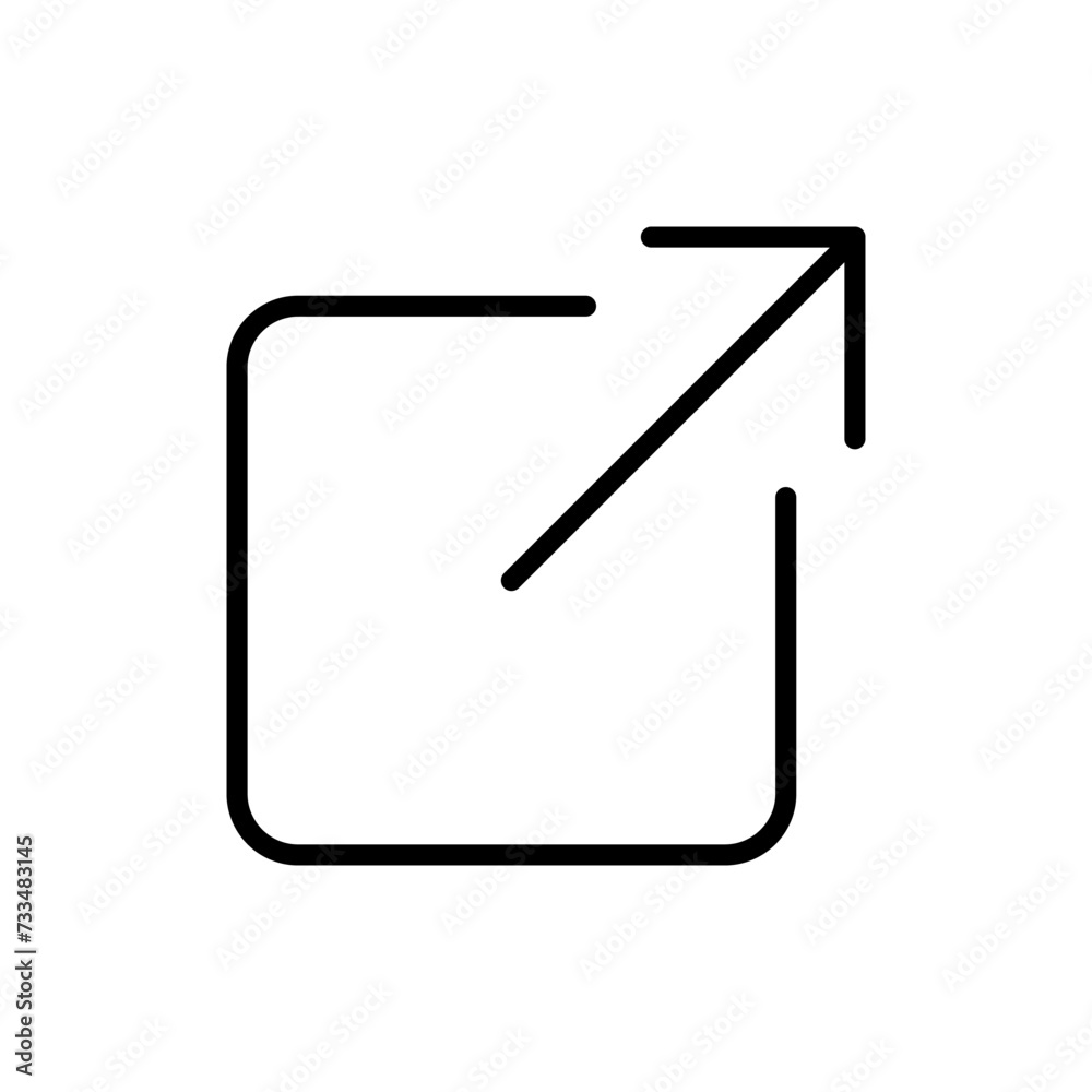 External link icon vector. link icon vector. hyperlink symbol External link icon vector. link icon vector. hyperlink symbol