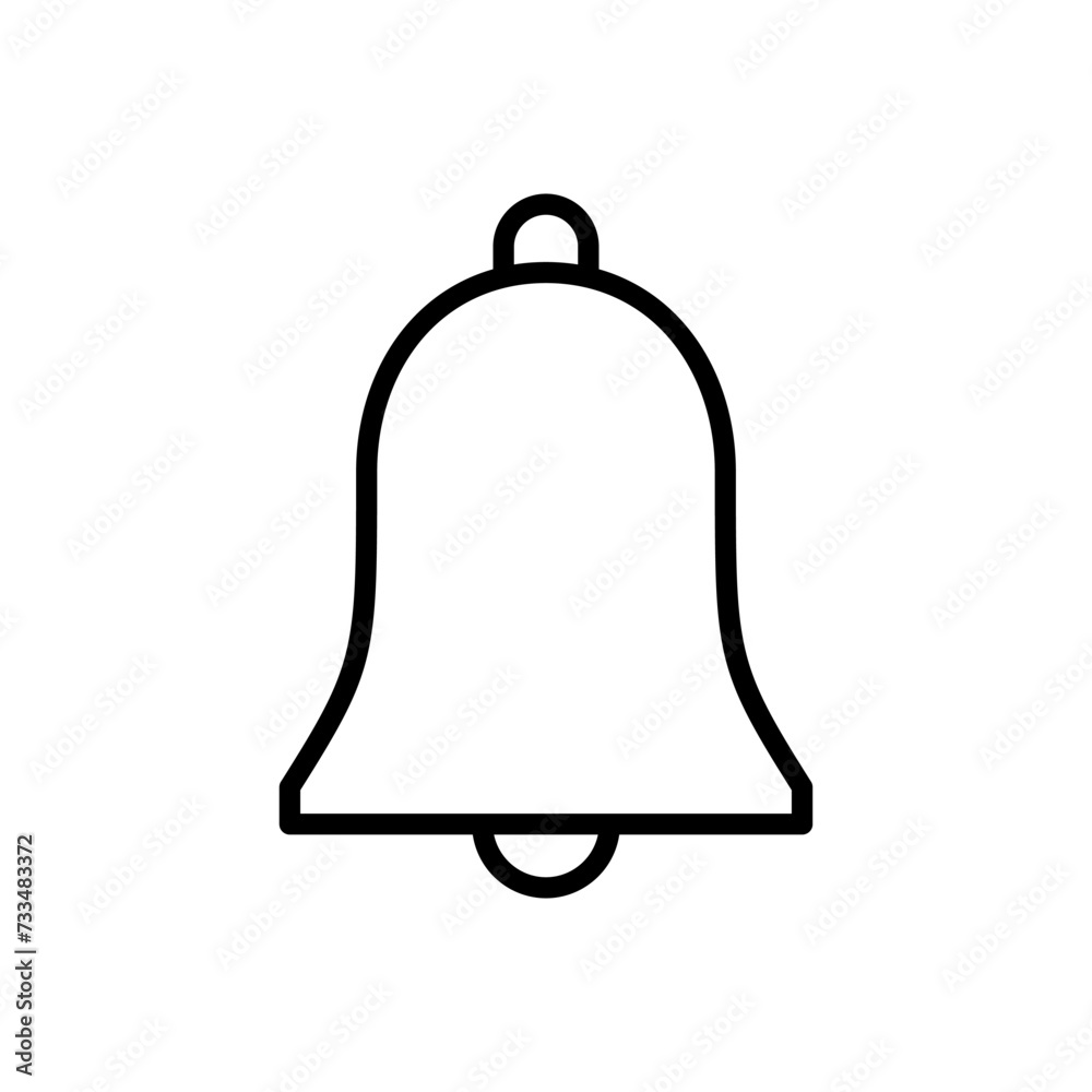 Bell Icon vector. Notification icon for your web site design Bell Icon vector. Notification icon for your web site design
