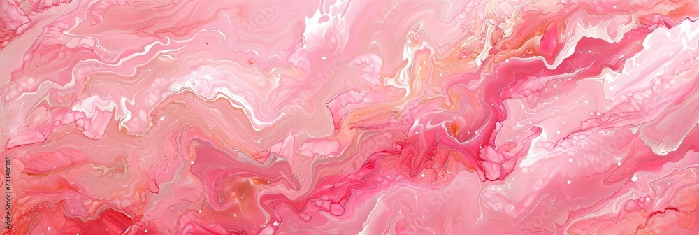 Pink marbled oil paint texture