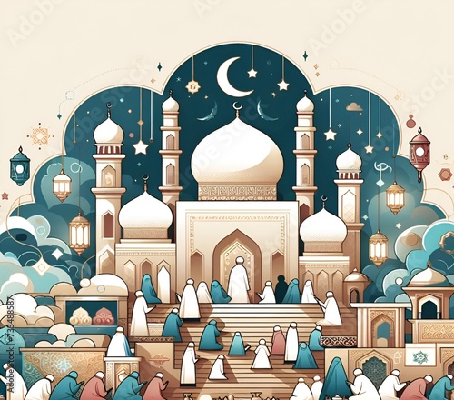calligraphy of mosque