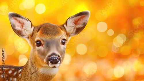 Fawn with sparkling background © Artyom