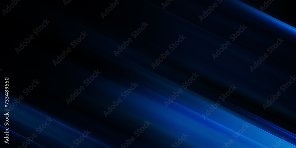 Illustration of light ray, stripe line with blue light, speed motion background