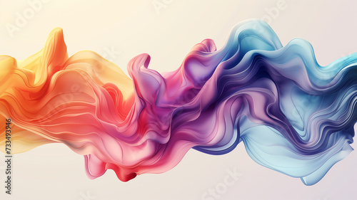 Abstract multi color fluid structure, background