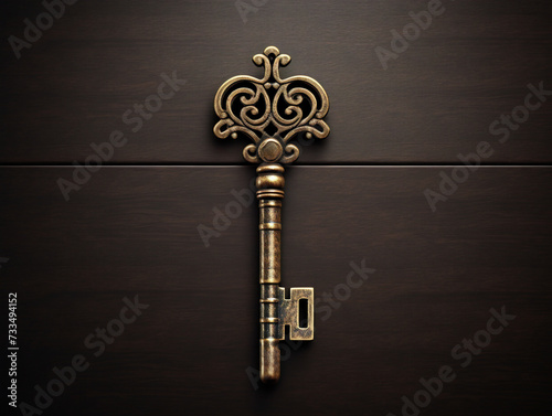 A key unlocking a door, symbolizing unlocking opportunities and seizing new possibilities.