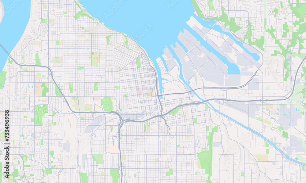 Tacoma Washington Map, Detailed Map of Tacoma Washington