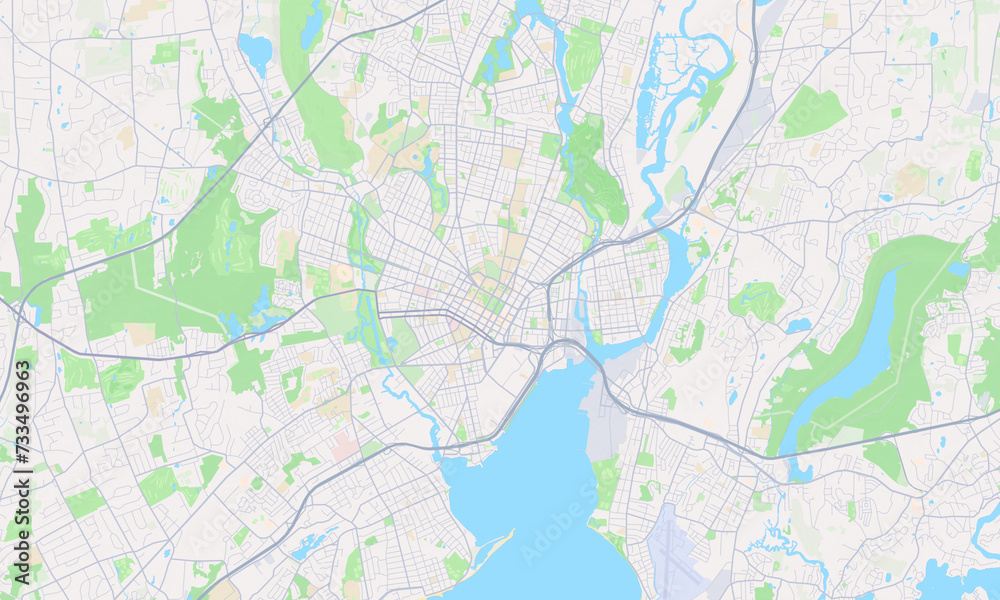 New Haven Connecticut Map, Detailed Map of New Haven Connecticut