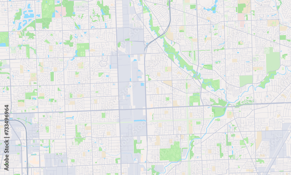 Sterling Heights Michigan Map, Detailed Map of Sterling Heights Michigan