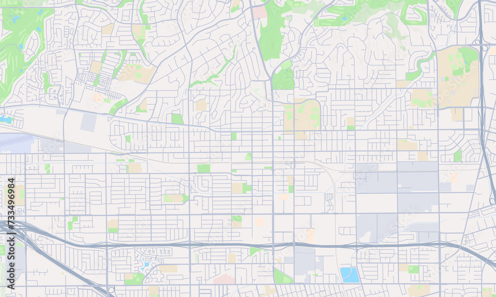 Fullerton California Map, Detailed Map of Fullerton California