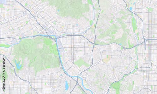 Glendale California Map, Detailed Map of Glendale California