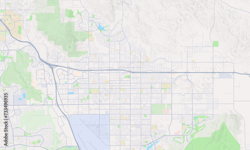 Moreno Valley California Map  Detailed Map of Moreno Valley California