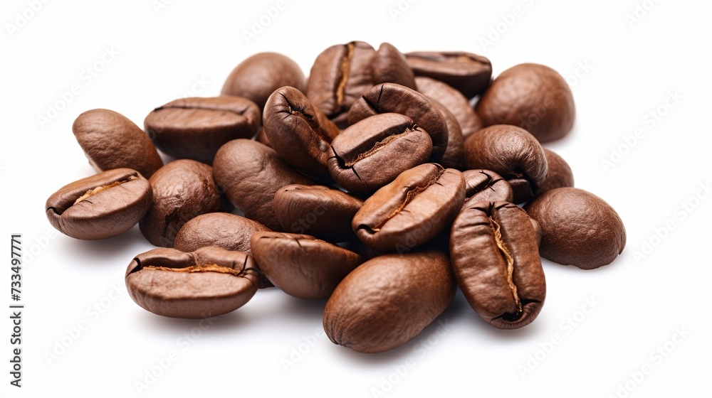 Coffee beans. Isolated on white background Coffee beans. Isolated on white background