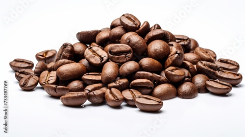 Coffee beans. Isolated on white background