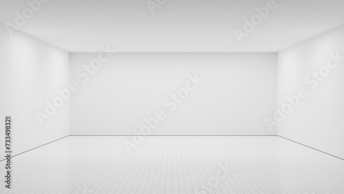 Blank empty room - white background empty room illuminated  large room background and white walls and tile flooring empty space. white background abstract place  architecture design interior room
