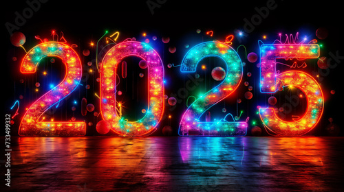 Celestial 2025: A Festive Space Odyssey in Neon Lights