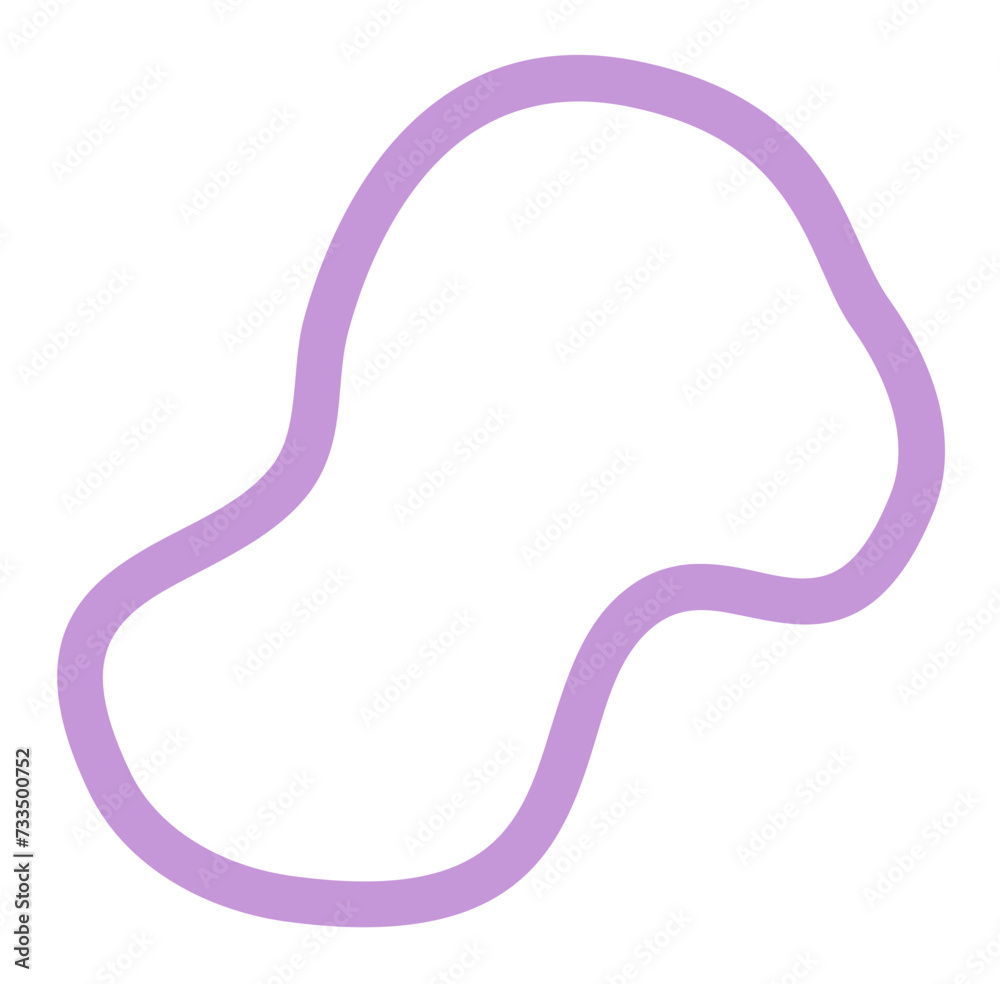 Organic Shape Line Vector Organic Shape Line Vector