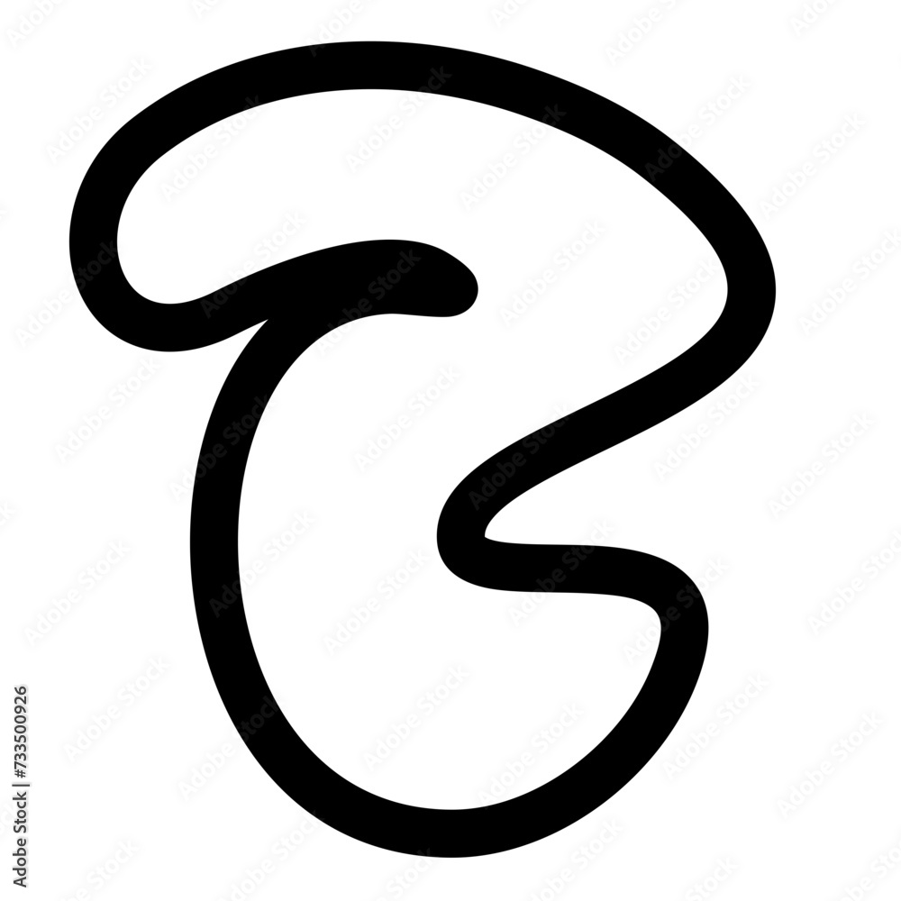 Line Organic Shape Vector Line Organic Shape Vector