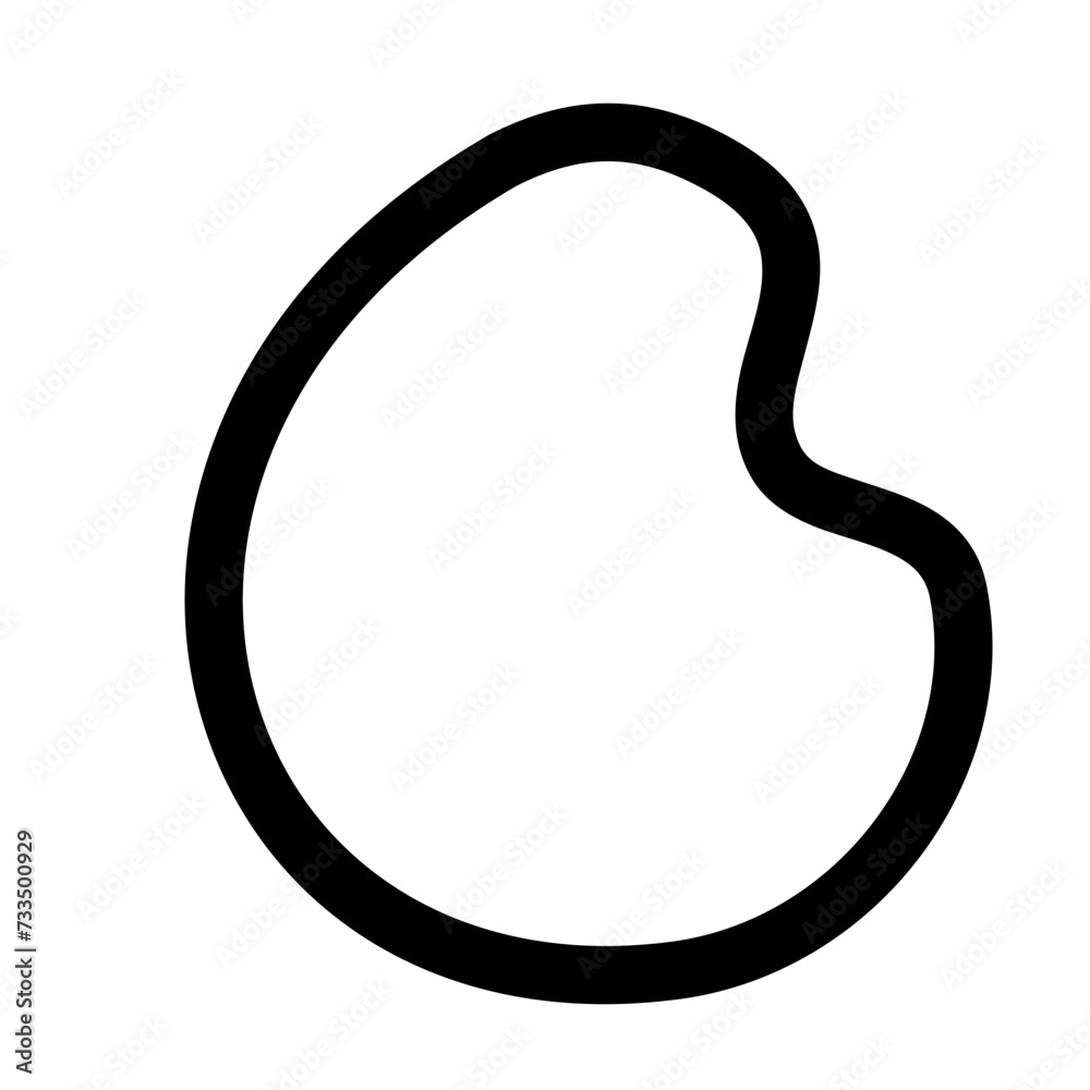 Line Organic Shape Vector Line Organic Shape Vector