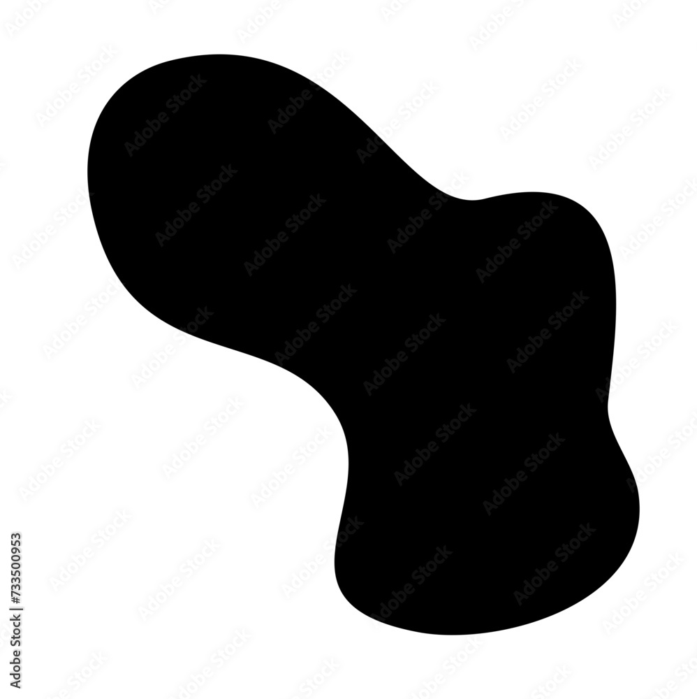 Black Organic Shape Vector Black Organic Shape Vector