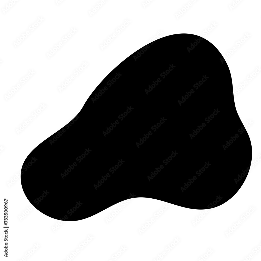 Black Organic Shape Vector Black Organic Shape Vector