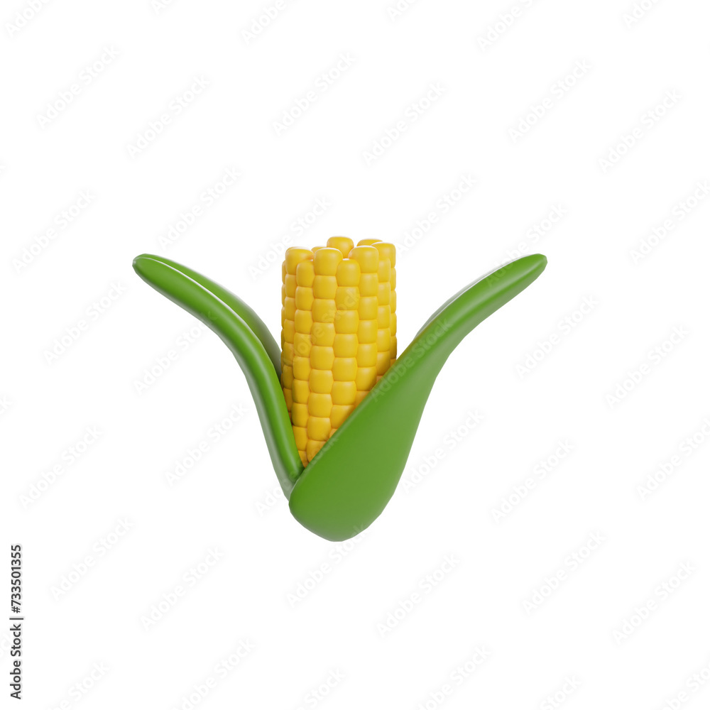 Obraz premium Tropical fruit 3d icon render clipart