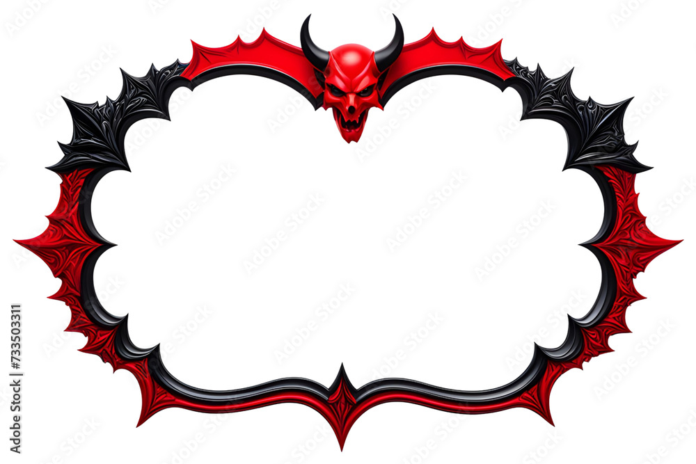 Red And Black Devil Border Frame PNG Transparent Background Red And Black Devil Border Frame PNG Transparent Background