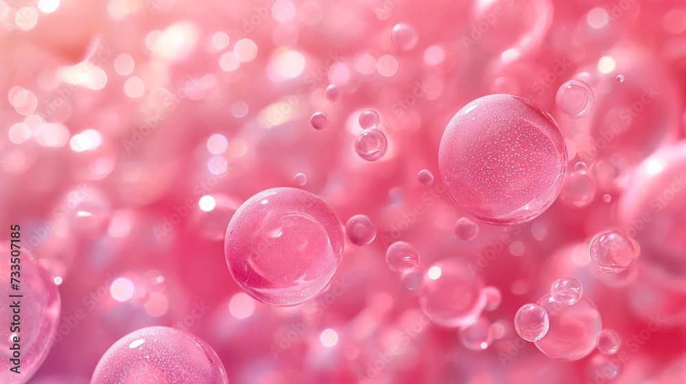 Abstract background from pink bubbles Abstract background from pink bubbles