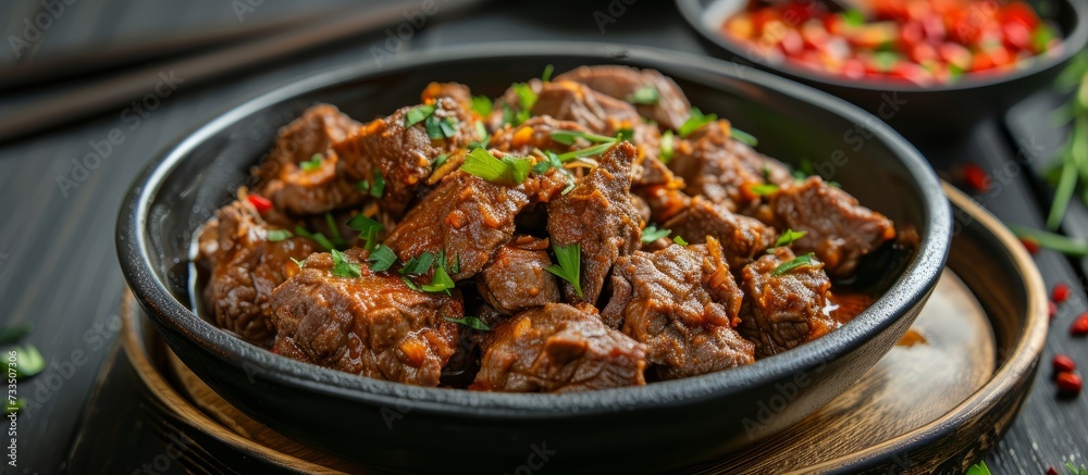 Spicy, Delicious Beef and Giblets: An Irresistible Combination of Spicy, Delicious Seasoned Beef and Tender Giblets Spicy, Delicious Beef and Giblets: An Irresistible Combination of Spicy, Delicious Seasoned Beef and Tender Giblets