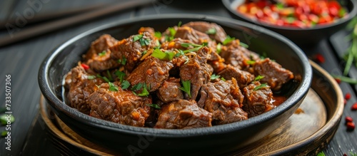 Spicy, Delicious Beef and Giblets: An Irresistible Combination of Spicy, Delicious Seasoned Beef and Tender Giblets