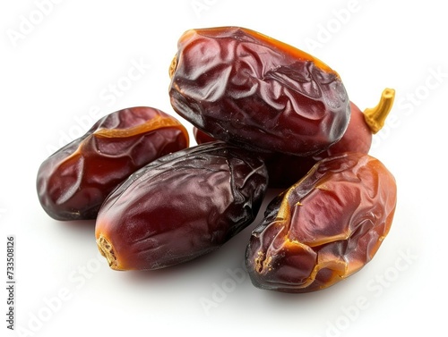 a pile of dates on a white background