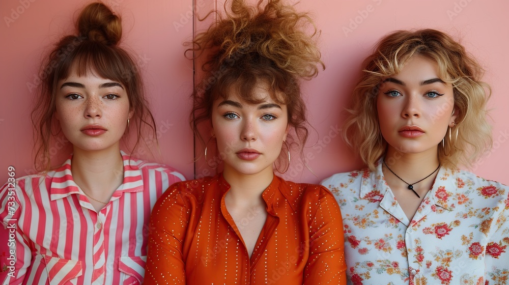 Body-positive girls of different races pose for a feminist campaign ...