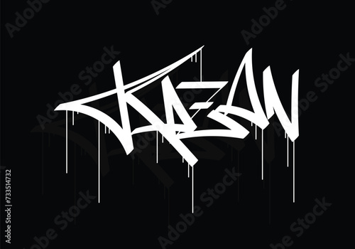 KAZAN city graffiti tag style