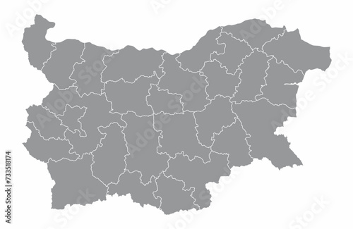 Bulgaria regions map