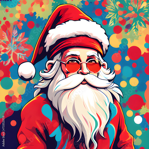 santa claus background. generative ai