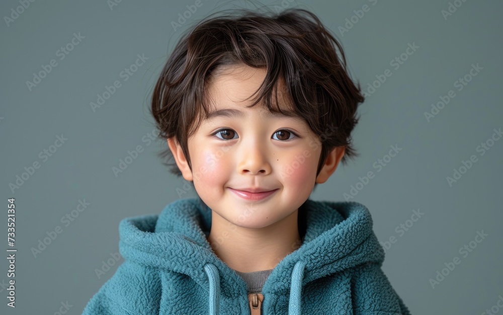 happy smiling asian kid in a professional studio background happy smiling asian kid in a professional studio background