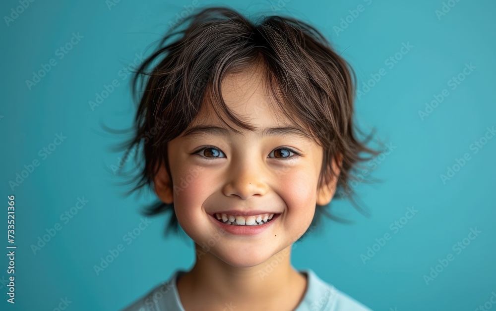 happy smiling asian kid in a professional studio background happy smiling asian kid in a professional studio background