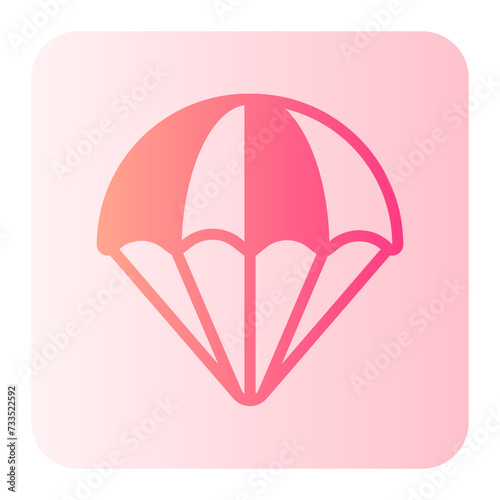 parachuting gradient icon